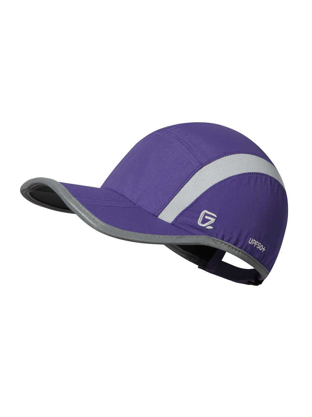 Reflective Folding Outdoor Hat Unstructured | Dark Purple | Size 6 7/8-7 1/2
